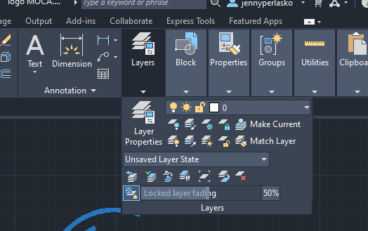 Click on the Layer Properties option on the main toolbar.