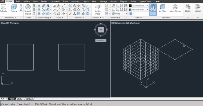 Extruding 2D Shapes in AutoCAD