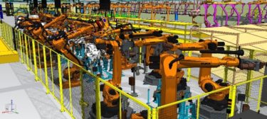 FAプロダクツの自動車部品のロボット溶接工程における３D動作シミュレーション技術が「地域産業デジタル化支援事業」に採択！