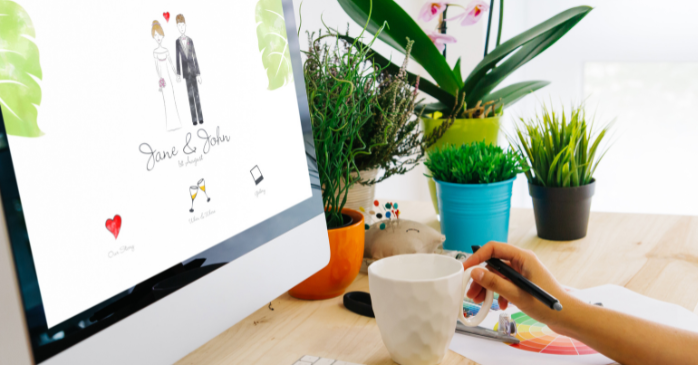 デザインを考えている人のイメージ