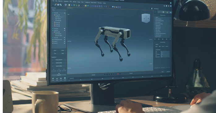 モデリング作業をしているイメージ