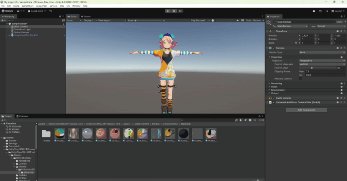 キャラクターのインポート