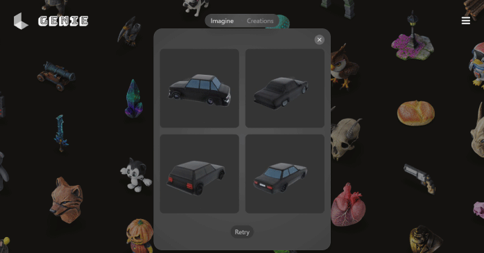 3Dモデルが生成できる