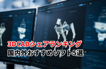 【2026】3DCADシェアランキング｜国内・海外市場とおすすめソフト5選を紹介