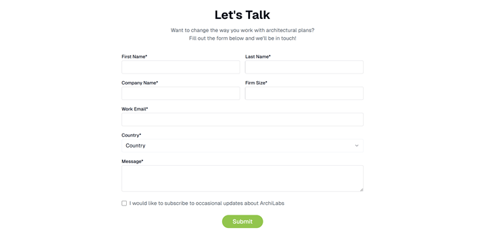 会員登録ページ