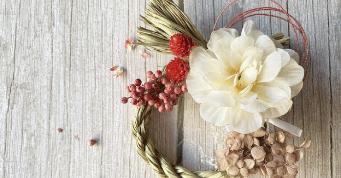 手作りでもできるしめ縄飾りのデザイン