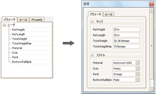 パラメーター制御