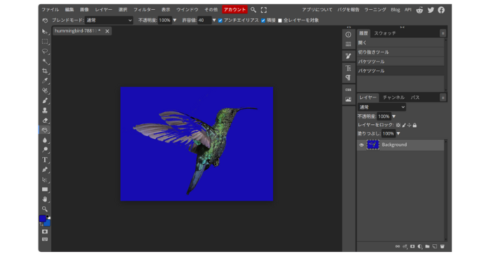 Photopeaの使い方・塗りつぶし