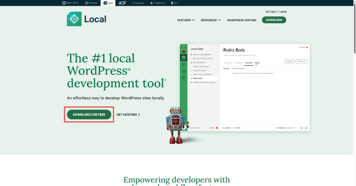 「Download for Free」をクリックする