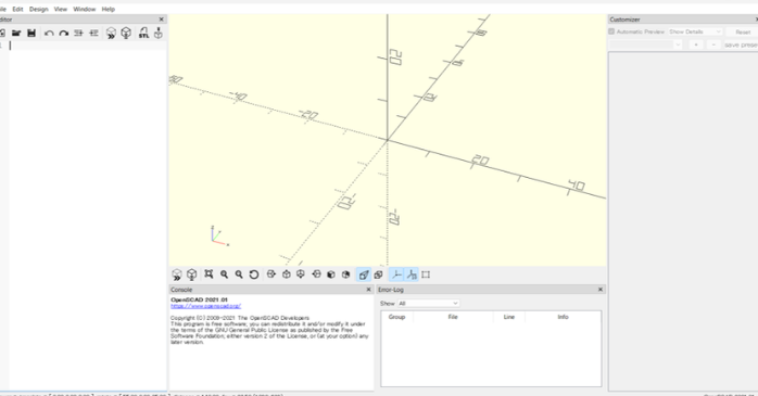 openscad起動