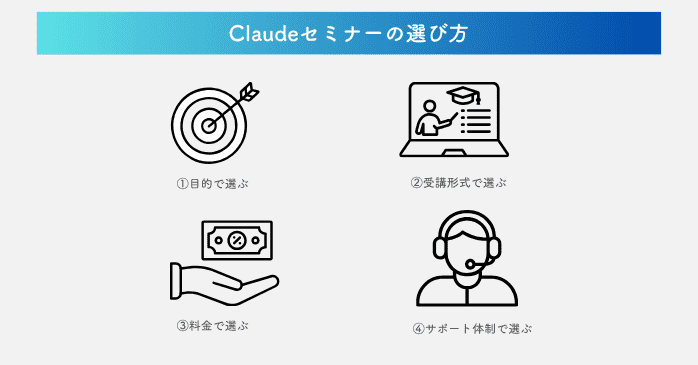 Claudeセミナーの選び方