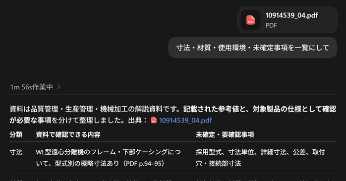 ChatGPTを用いた設計要件等の整理