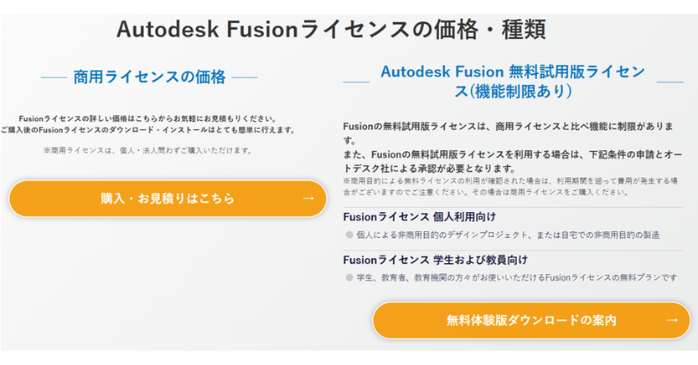 Autodesk Fusion無料体験版