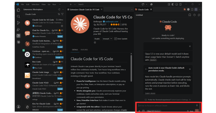 VS CodeにClaude Codeをインストールする方法